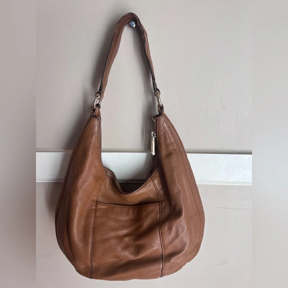 Brown Leather Hobo Bag